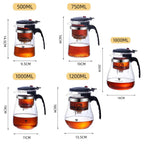 Heat-Resistant Glass Teapot with Infuser