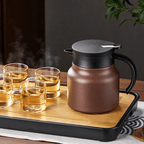 TeaLuxe – Insulated Teapot with Stainless Steel & Ceramic Strainer for Hot or Cold Tea
