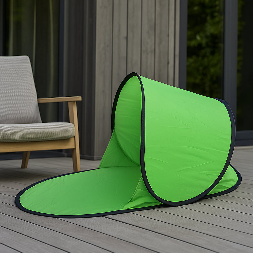 SunFree RelaxCap – Foldable Face Screen Parasol with Phone Window and UV Protection