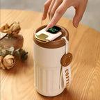 Thermos with precise temperature display