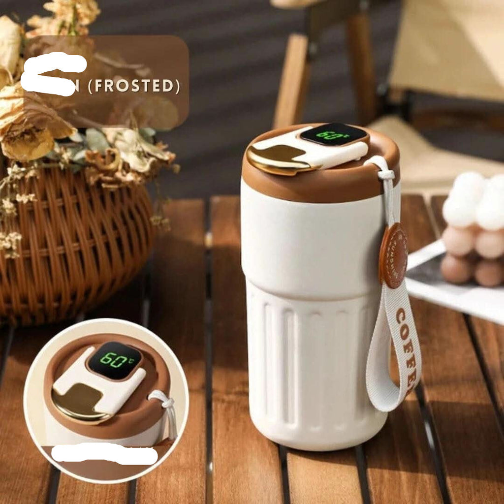 Thermos with precise temperature display