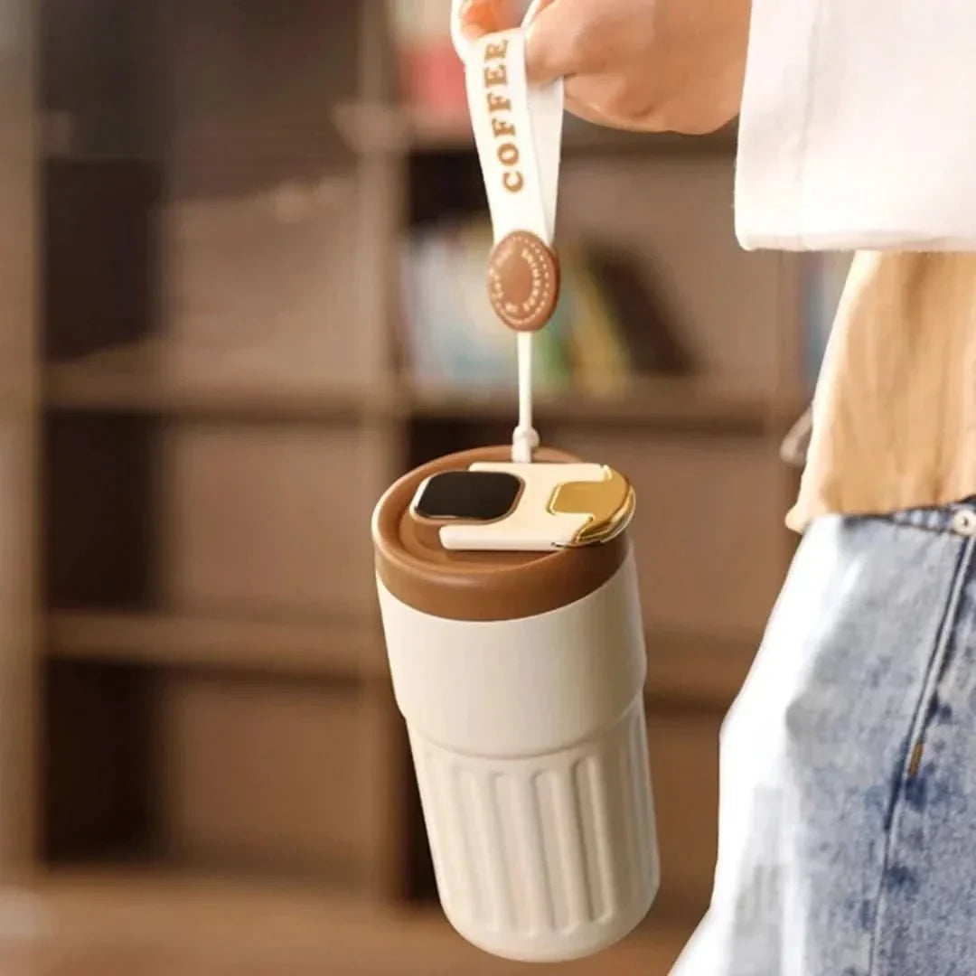 Thermos with precise temperature display