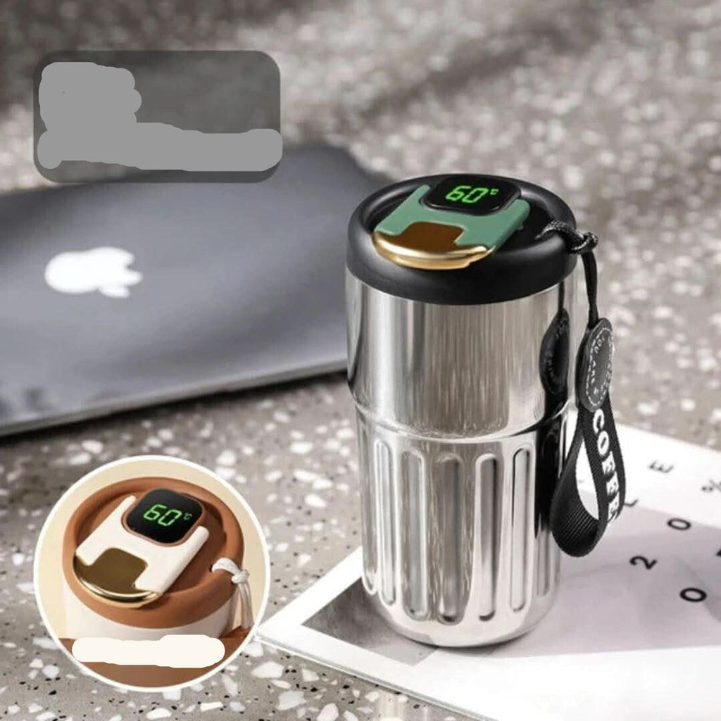 Thermos with precise temperature display
