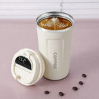 TempMate Smart Stainless Steel Thermos Mug with Temperature Display