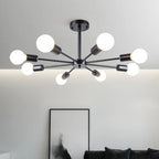 Sputnik Chandelier for Semi-Recessed Installation