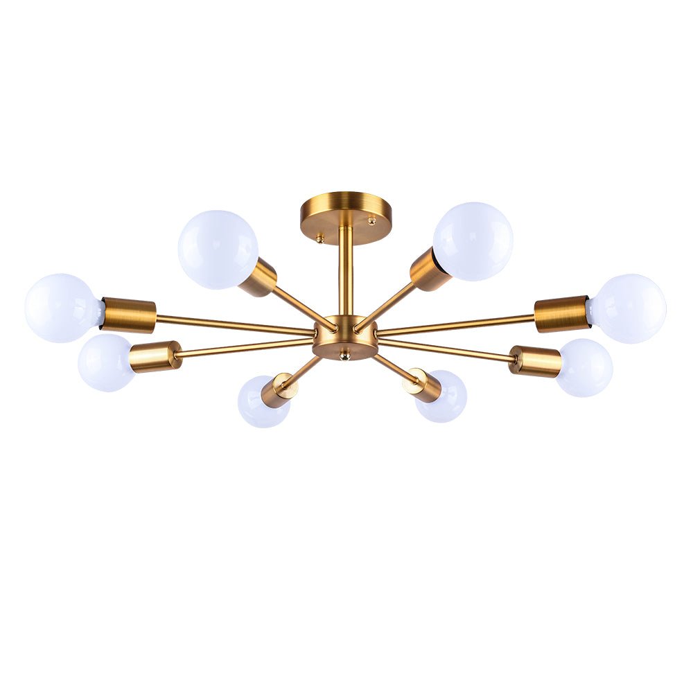 Sputnik Chandelier for Semi-Recessed Installation