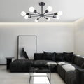 Sputnik Chandelier for Semi-Recessed Installation