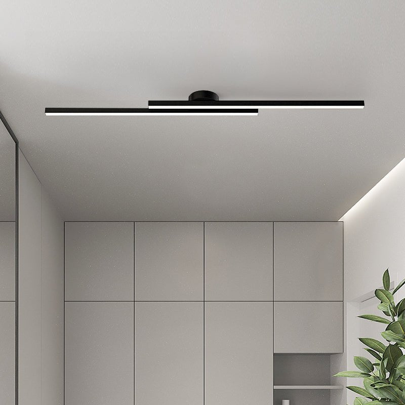 Recessed Black LED Strips of Long Length