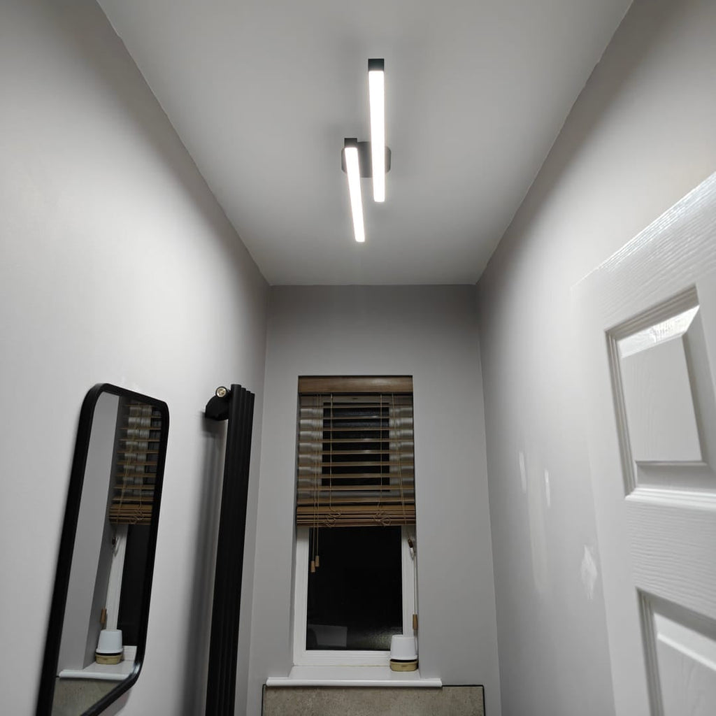 Recessed Black LED Strips of Long Length