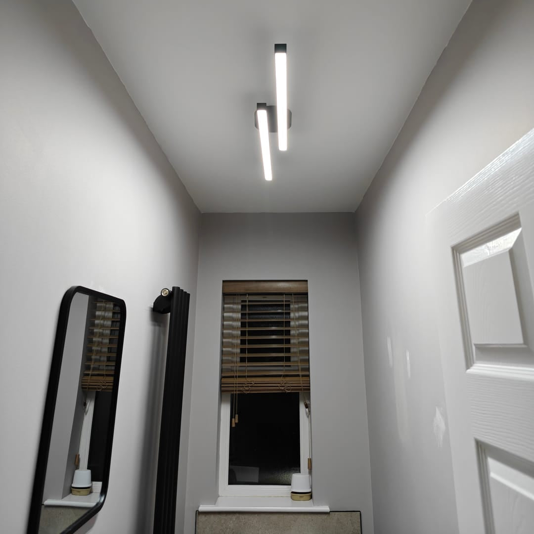Recessed Black LED Strips of Long Length