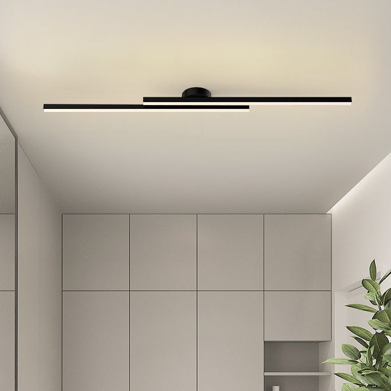 Recessed Black LED Strips of Long Length