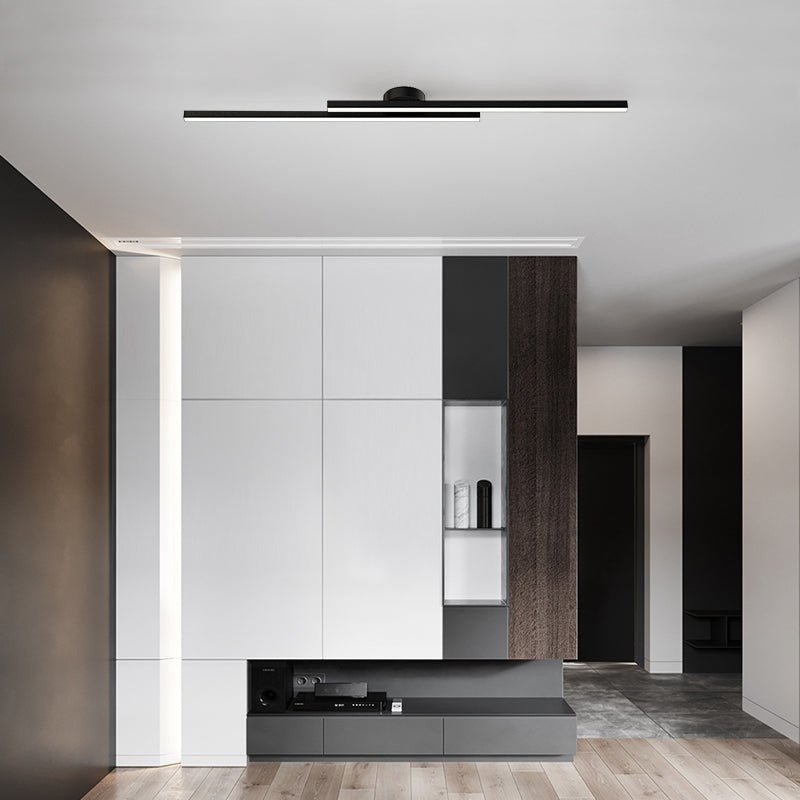 Recessed Black LED Strips of Long Length