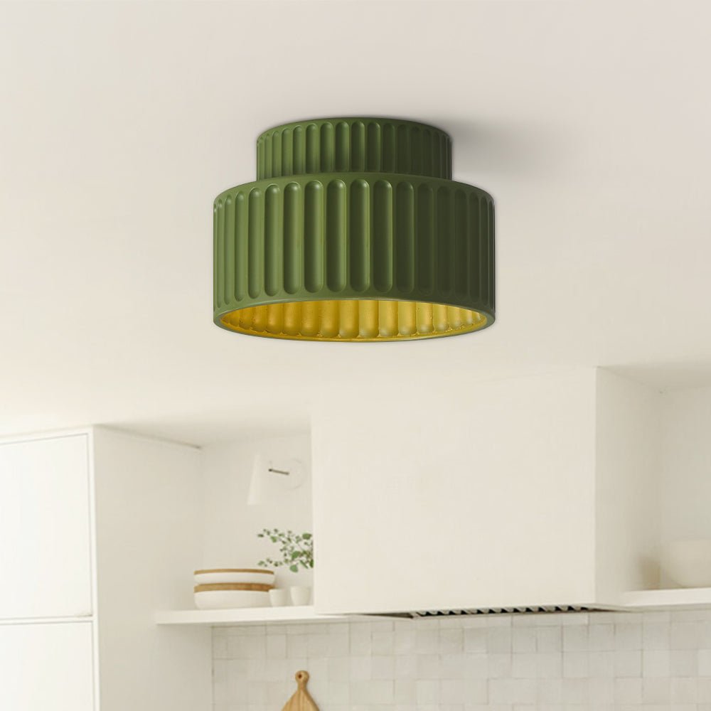 Nordic Ceiling Lamp made of Ceramic in Cream Color