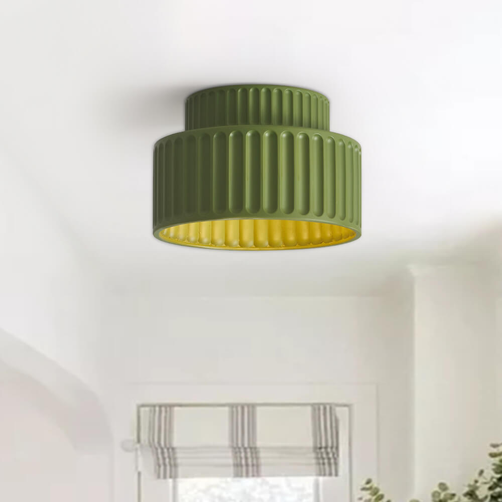 Nordic Ceiling Lamp made of Ceramic in Cream Color