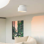 Nordic Ceiling Lamp made of Ceramic in Cream Color