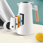 ThermoWood – Smart Insulated Thermos Jug with Digital Temperature Display & Wooden Handle
