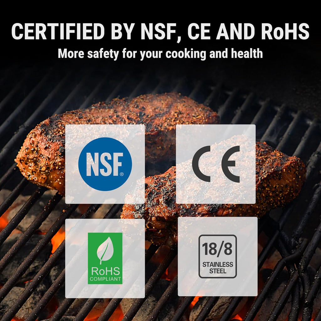 Digital Meat Thermometer – Waterproof, Instant Read & Ambidextrous Design