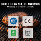 Digital Meat Thermometer – Waterproof, Instant Read & Ambidextrous Design