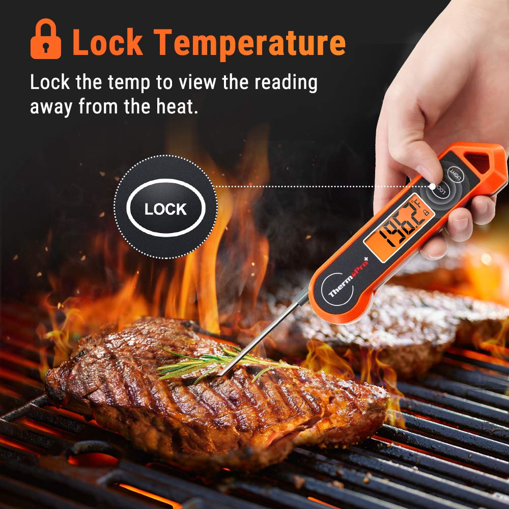 Digital Meat Thermometer – Waterproof, Instant Read & Ambidextrous Design
