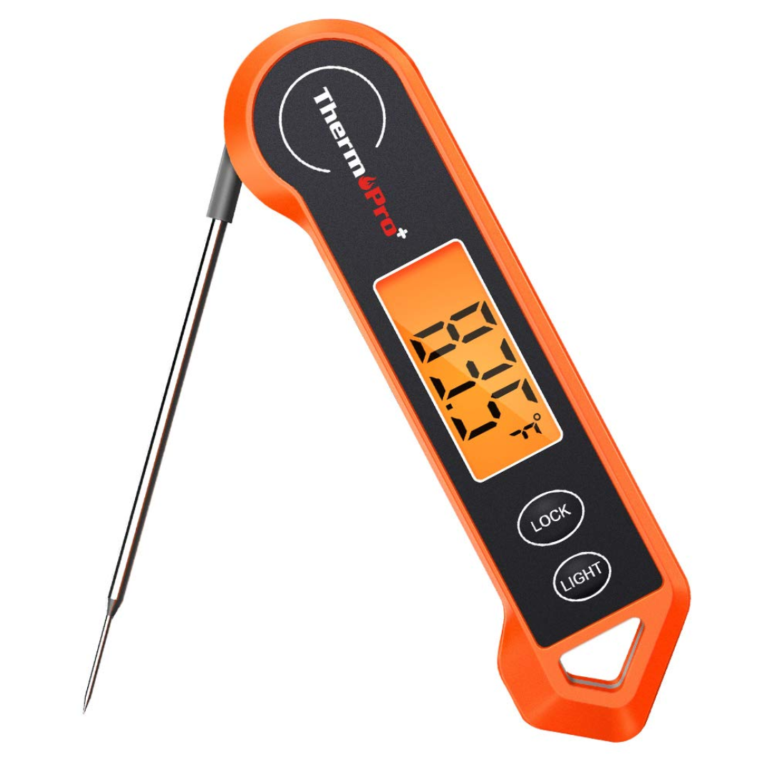 Digital Meat Thermometer – Waterproof, Instant Read & Ambidextrous Design