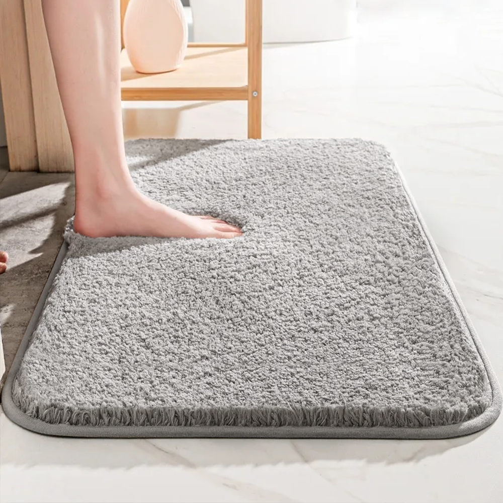 SoftStep Luxury Bath Mat – Extra Thick Microfiber Mat with Non-Slip and High Absorption