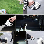 SafePaw - Luxury LED Retractable Dog Leash with Ergonomic Grip