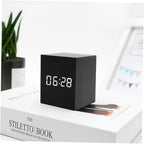 ZENICUBE – Minimalist LED Alarm Clock with Time, Date & Temperature Display