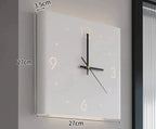 TimeLume Double-Sided Square Wall Clock with Lighting