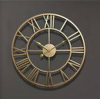 TIMEMESH – Skeleton Wall Clock with Silent Non-Ticking Mechanism