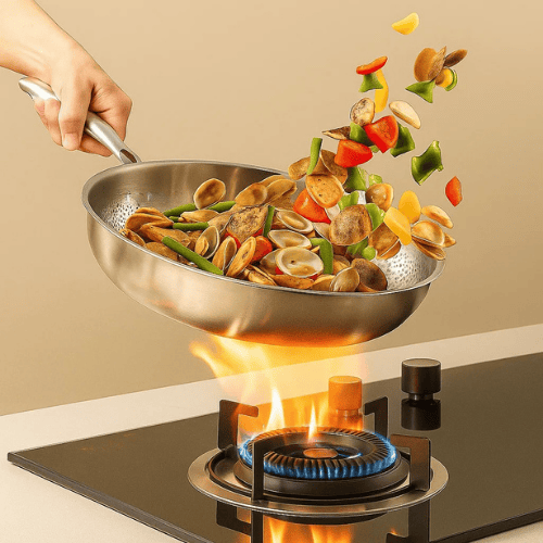 PREMIUM PAN - High-quality titanium pan without coating for all hob types