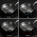 PREMIUM PAN - High-quality titanium pan without coating for all hob types