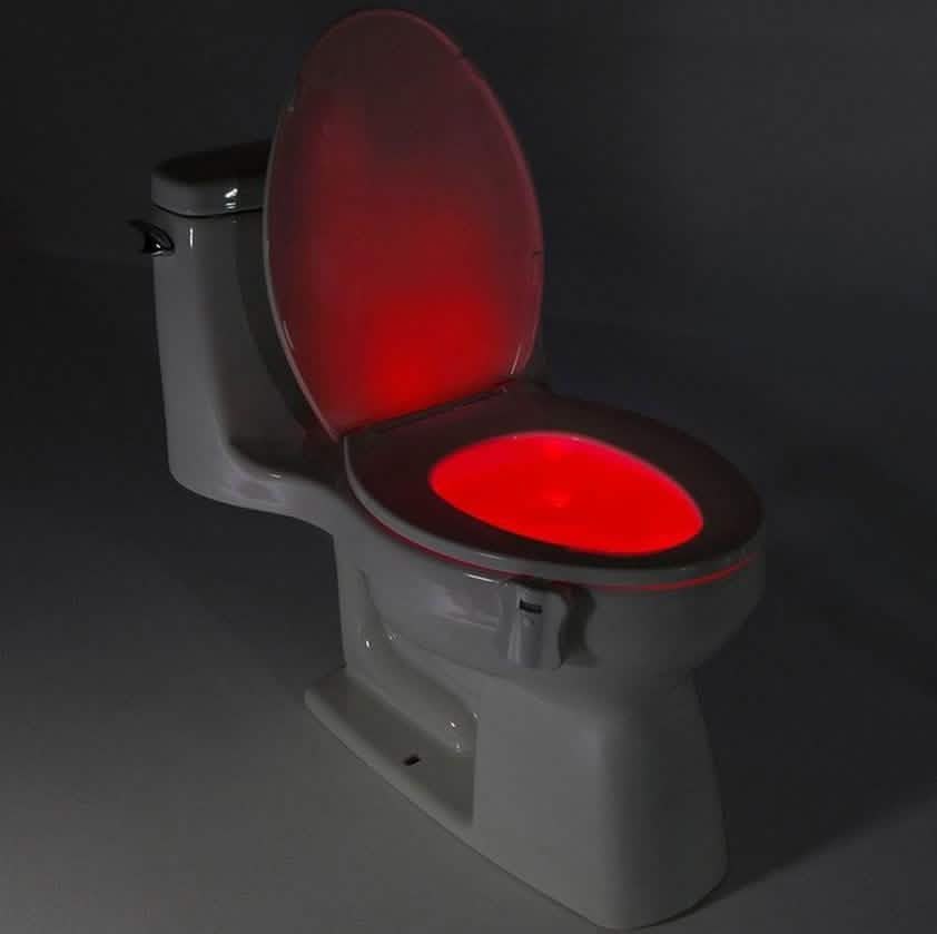 8-Color LED Sensor Motion Activated Bathroom Toilet Light