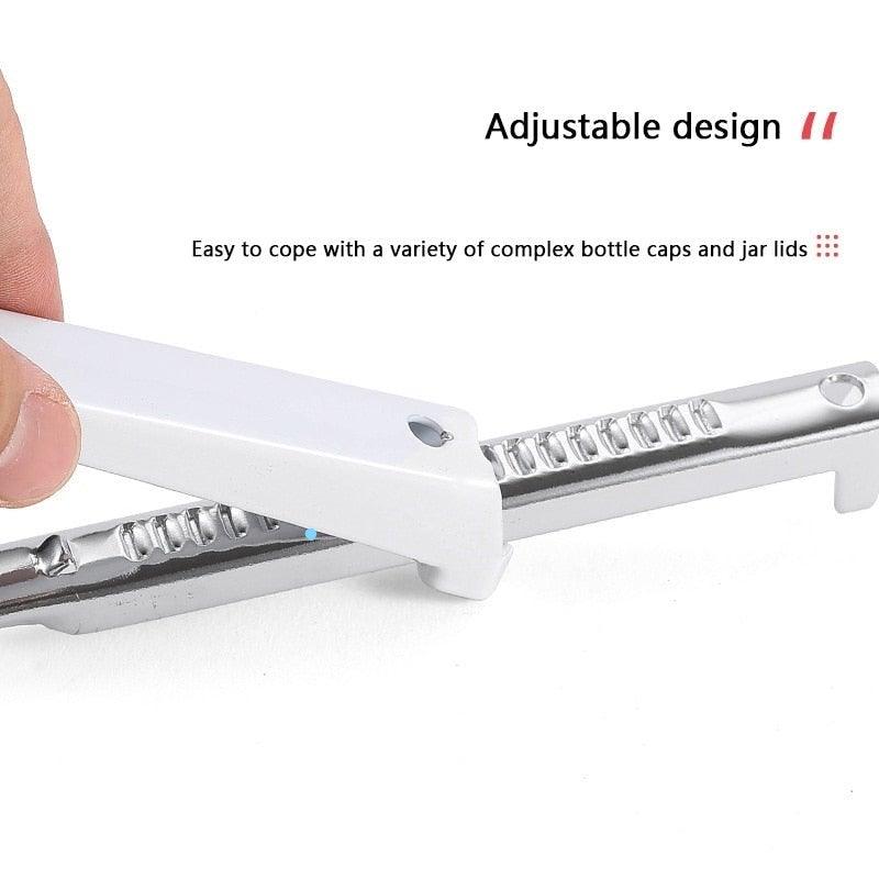 Multifunctional stainless steel adjustable can opener