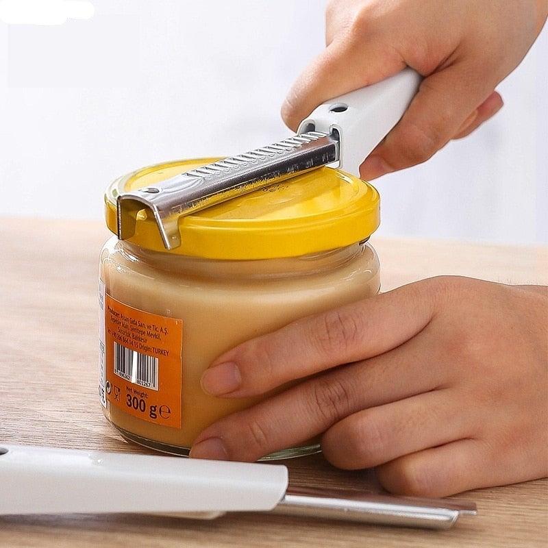 Multifunctional stainless steel adjustable can opener