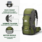 TRAILPRO 50L – Hiking Backpack with Breathable Back & Smart Storage
