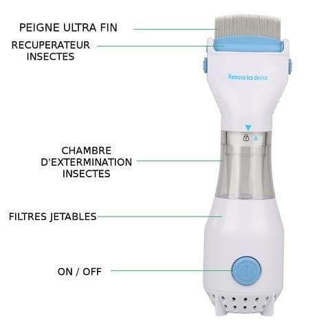 Electric comb for lice control