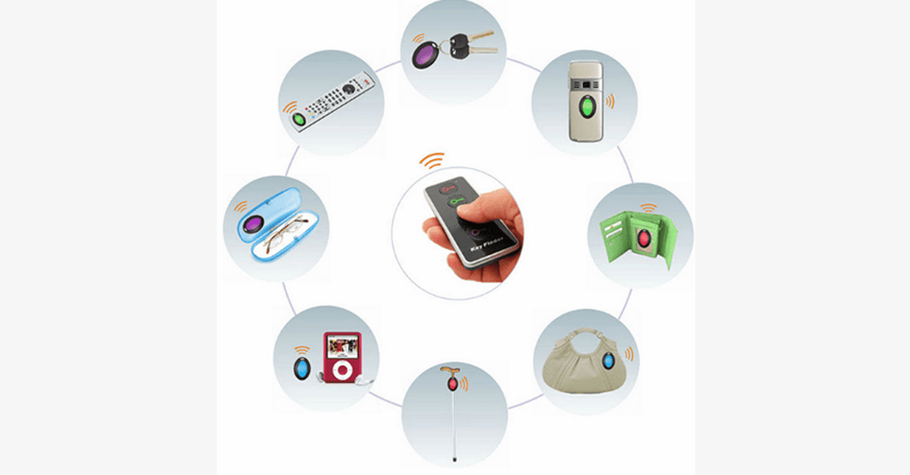 Anti-Transmission Device for Keys and Wallet with 4-in-1 LED Wireless Remote Control