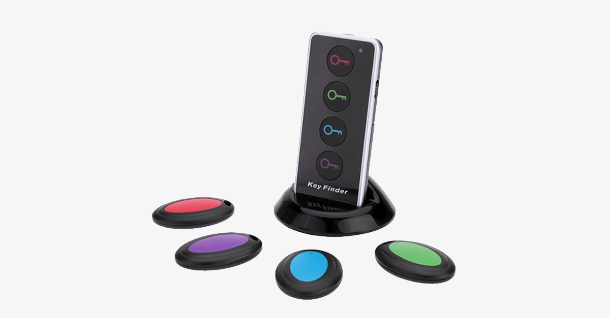 Anti-Transmission Device for Keys and Wallet with 4-in-1 LED Wireless Remote Control