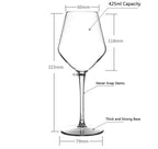 Transparent Unbreakable Silicone Plastic Wine Glass Goblet Cups