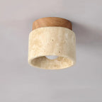 TravaGlow Rustic Travertine Ceiling Lamp