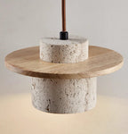 Travertine Pendant Light for Natural Luxury - StoneGlow