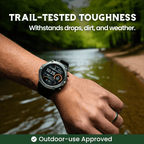 TrekSight X – Rugged Smartwatch with GPS & Health Monitoring