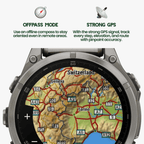 TrekSight X – Rugged Smartwatch with GPS & Health Monitoring