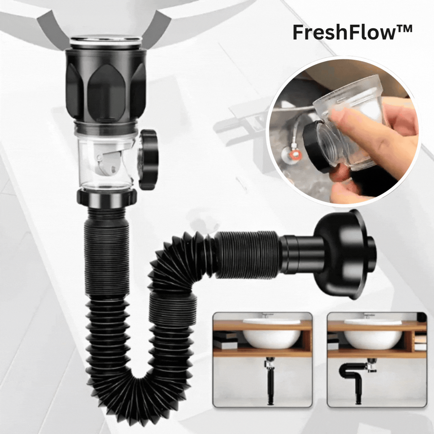 FreshFlow™ Eliminates Unpleasant Smells