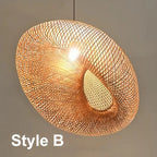 Trendy Rattan Pendant Light - NaturGlow