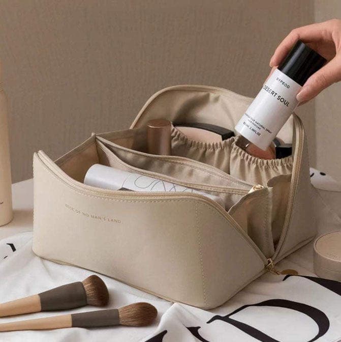 BellaPack Make-up Bag with Large Opening | Waterproof & Adjustable Compartments | 26x11x15 cm | For Travel & Everyday Life