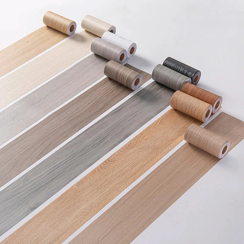 CasaForm Premium Skirting Trim | Durable PVC wood grain wall base stickers for modern decoration