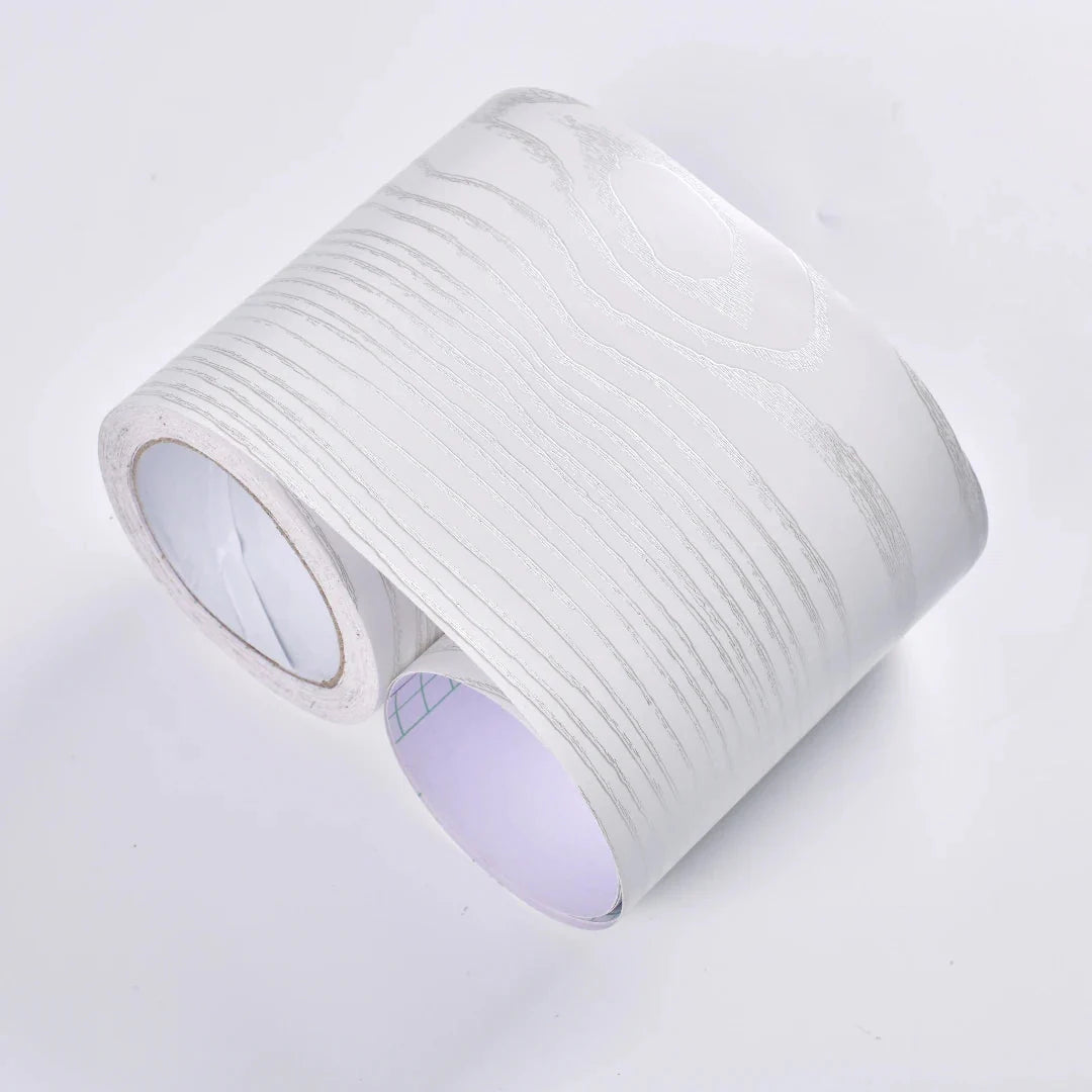 CasaForm Premium Skirting Trim | Durable PVC wood grain wall base stickers for modern decoration