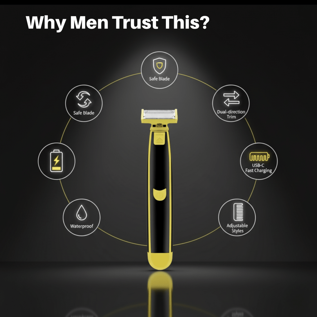 TrimVance Elite Body Groomer | All-in-one wet and dry electric shaver for smooth body care
