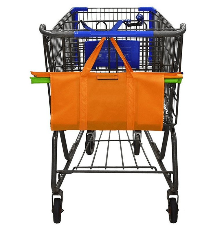 EcoSmart Shopping Cart Trolley Bags (Set of 4) | Reusable Grocery Organiser System